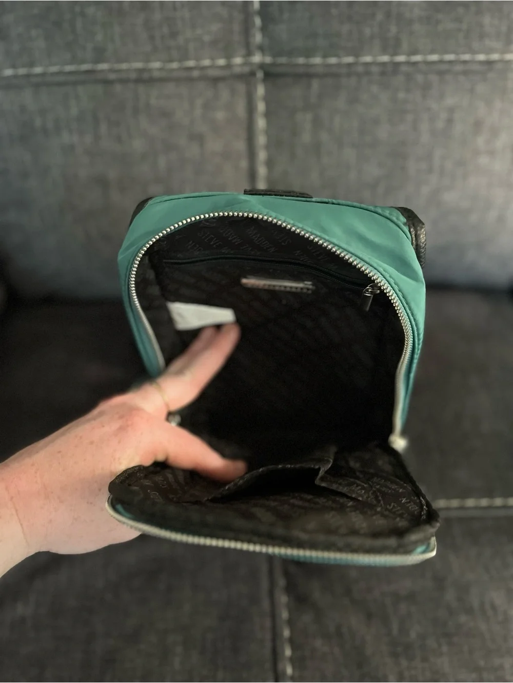 Steve Madden Teal Green Sling Belt Bag